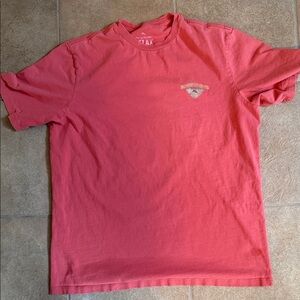 Tommy Bahama Coral Short-Sleeve Crewneck Tee Tiki Bar with Small Chest Logo